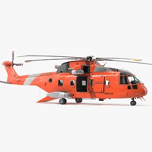 搜索救援直升机直升机3D模型