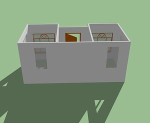 3 room house model