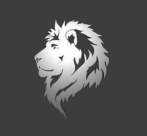 lion logo 3D model