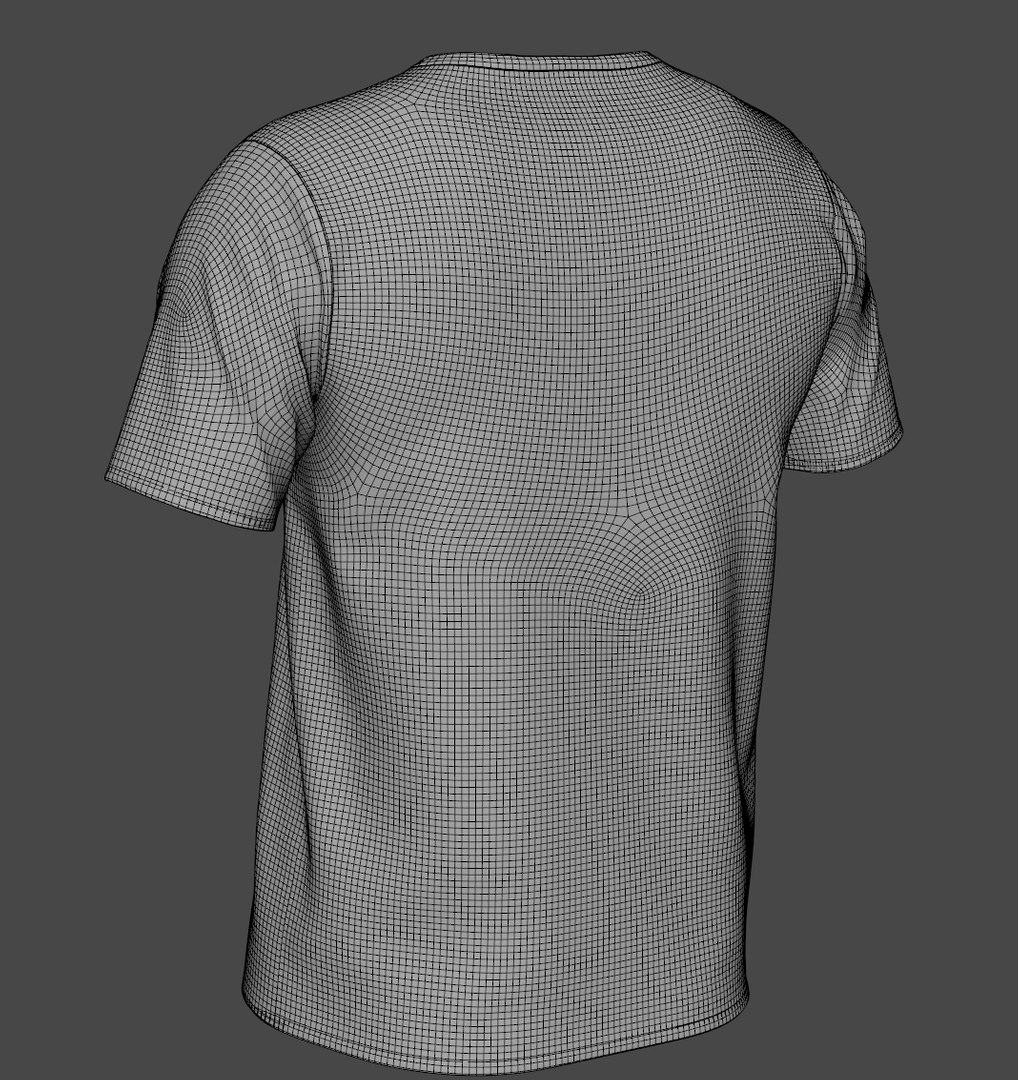 3D Basic T Shirt Unisex Model - TurboSquid 1820253