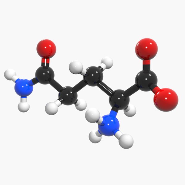 3d max glutamine acid l-glutamine amino