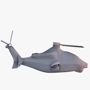 Generic Attack Helicopter High Detail 3D Concept Model 3D model