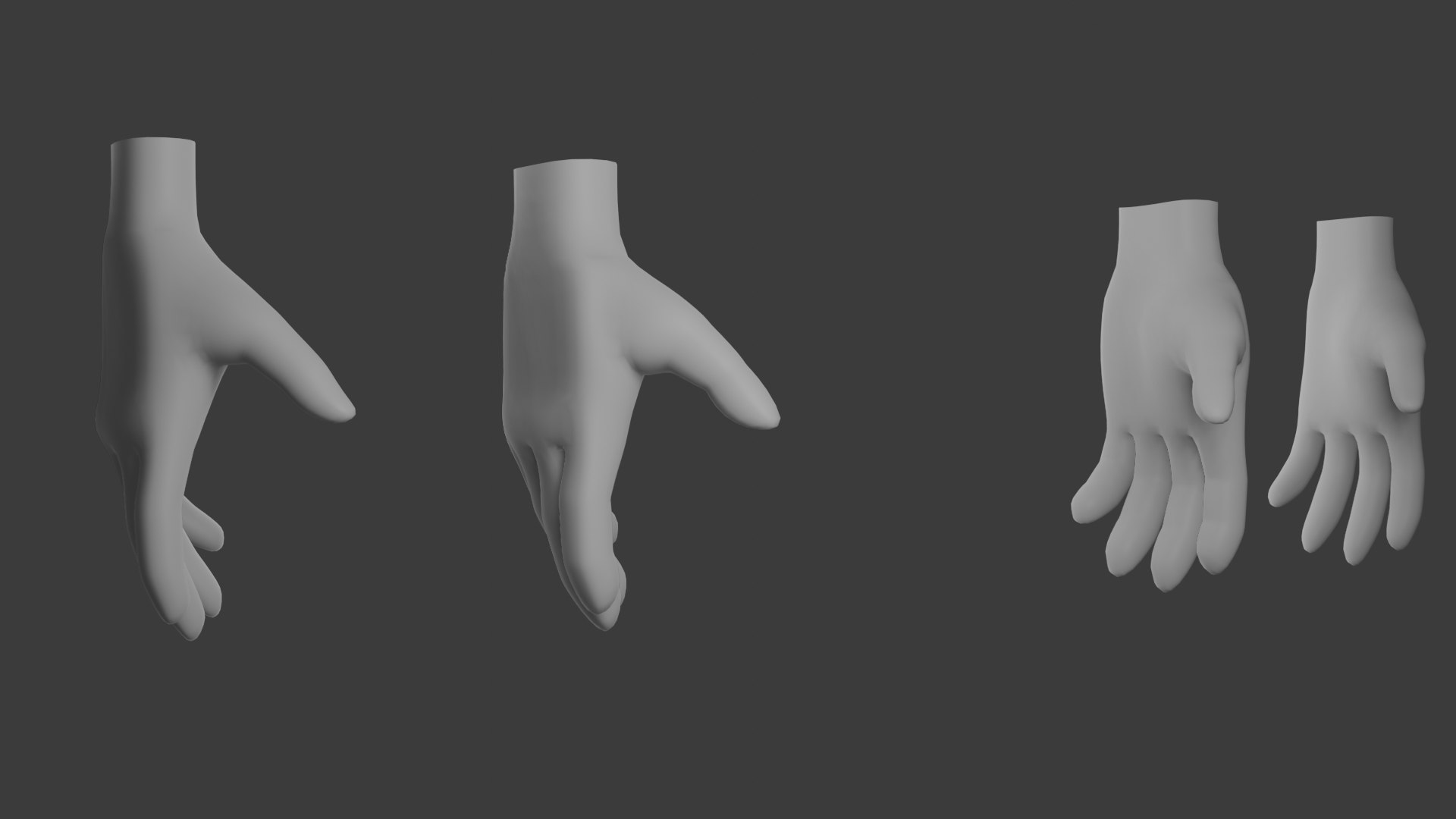Stylized Base Hands 3D Model - TurboSquid 2224394