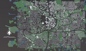 3D Atlanta USA - Mass buildings model