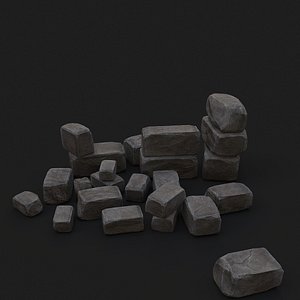 old bricks 3D model