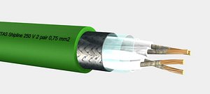 BXOI Shipline Instrumentation - Prysmian 250 V 2 pair 0,75 mm2 [groen].max
