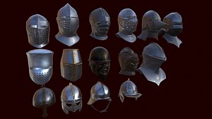 helmet helm medieval 3D model