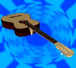 3d model acoustic guitar