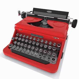 Toon Typewriter Red