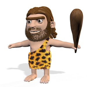 Neanderthal T-Pose Fur 3D model - TurboSquid 2089909