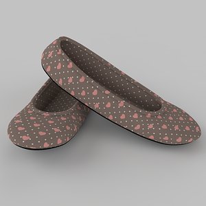 3d model pair slippers