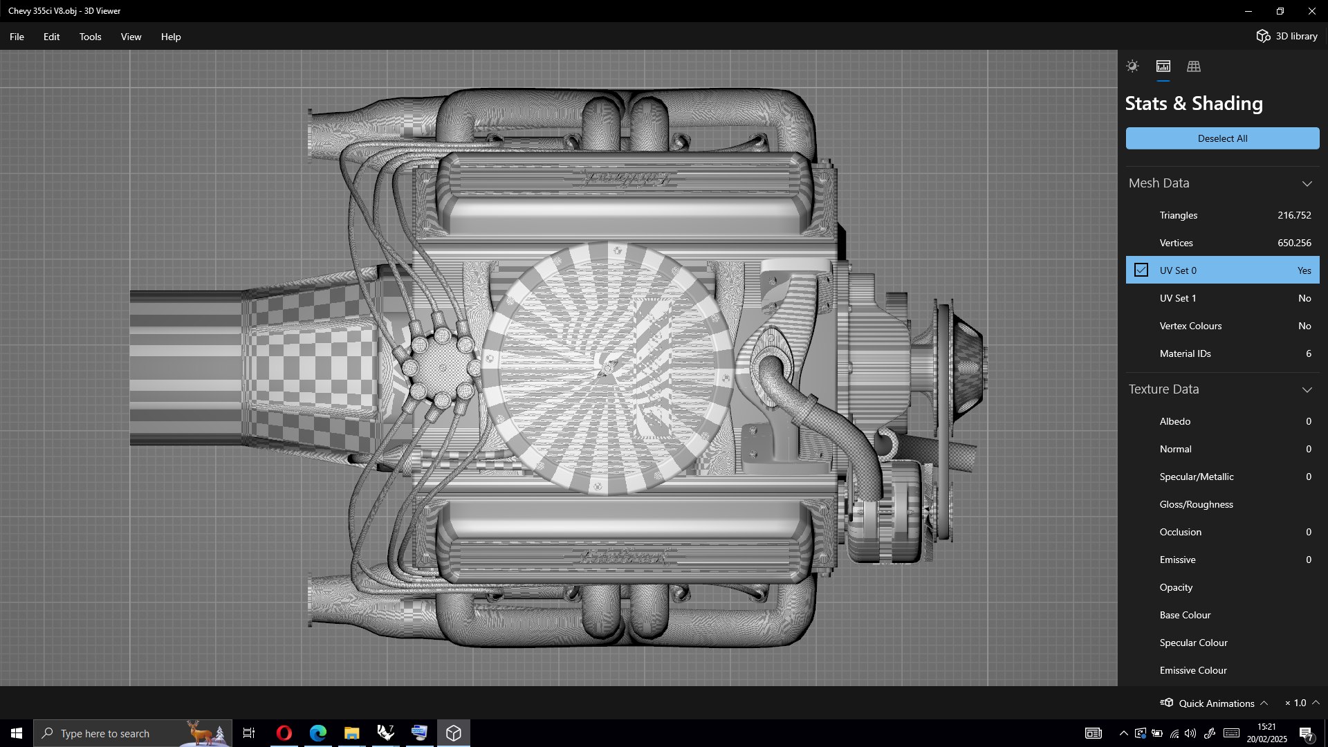 Edlebrock Chevy 355Ci V8 3D Model - TurboSquid 2359141
