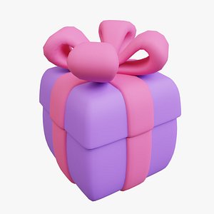Gift Box or Present 3D model