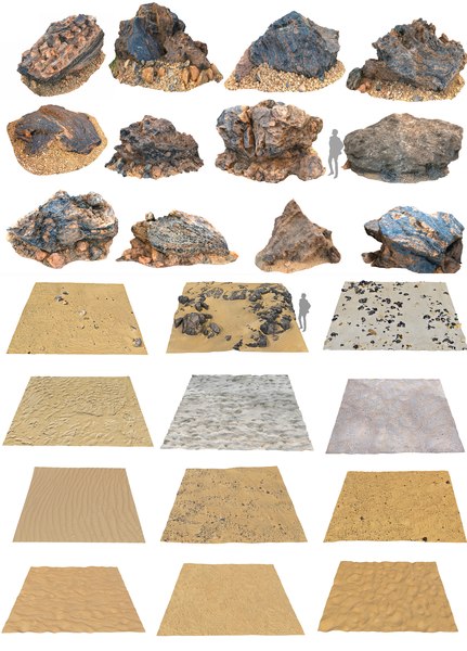 stone pack 3d model