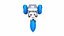 Tricycle à eau Low-poly PBR