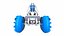 Tricycle à eau Low-poly PBR