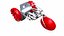 Tricycle à eau Low-poly PBR