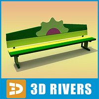Friendship bench 03 by 3DRivers