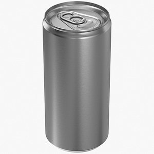 3D Slim Aluminum Can 200ML model