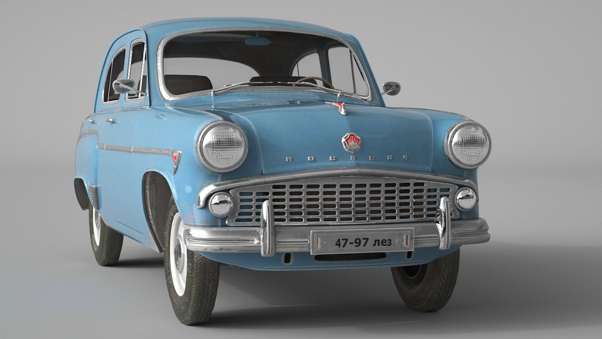 Moskvich 407 Model - TurboSquid 1193275