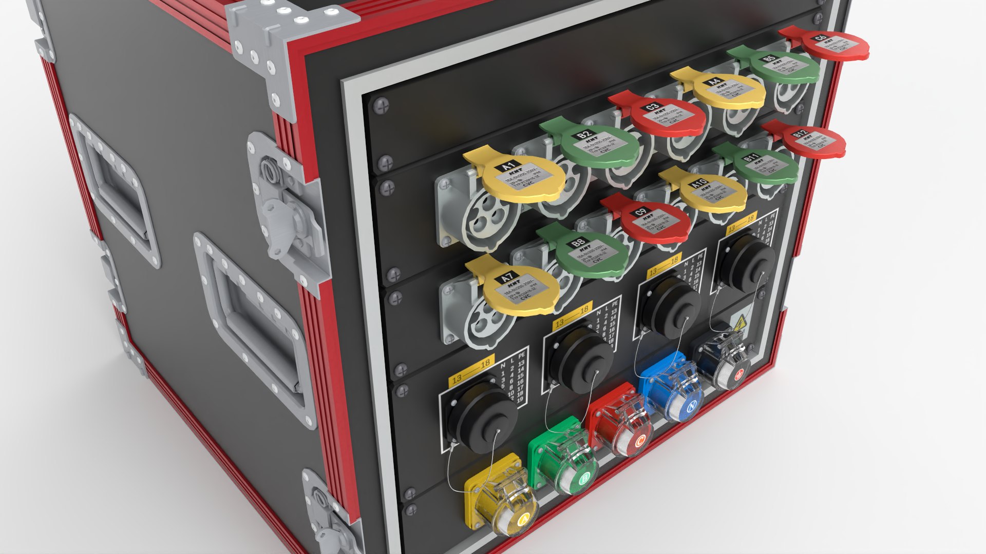 3D Stage Lighting Power Box Outdoor - TurboSquid 2019206