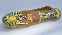 King Tutankhamun Sarcophagus - Game Ready