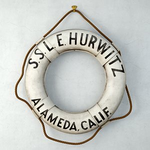 3D S s l e Hurwitz Alemeda Calif Life Perserver model