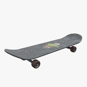 3D skateboard skate model