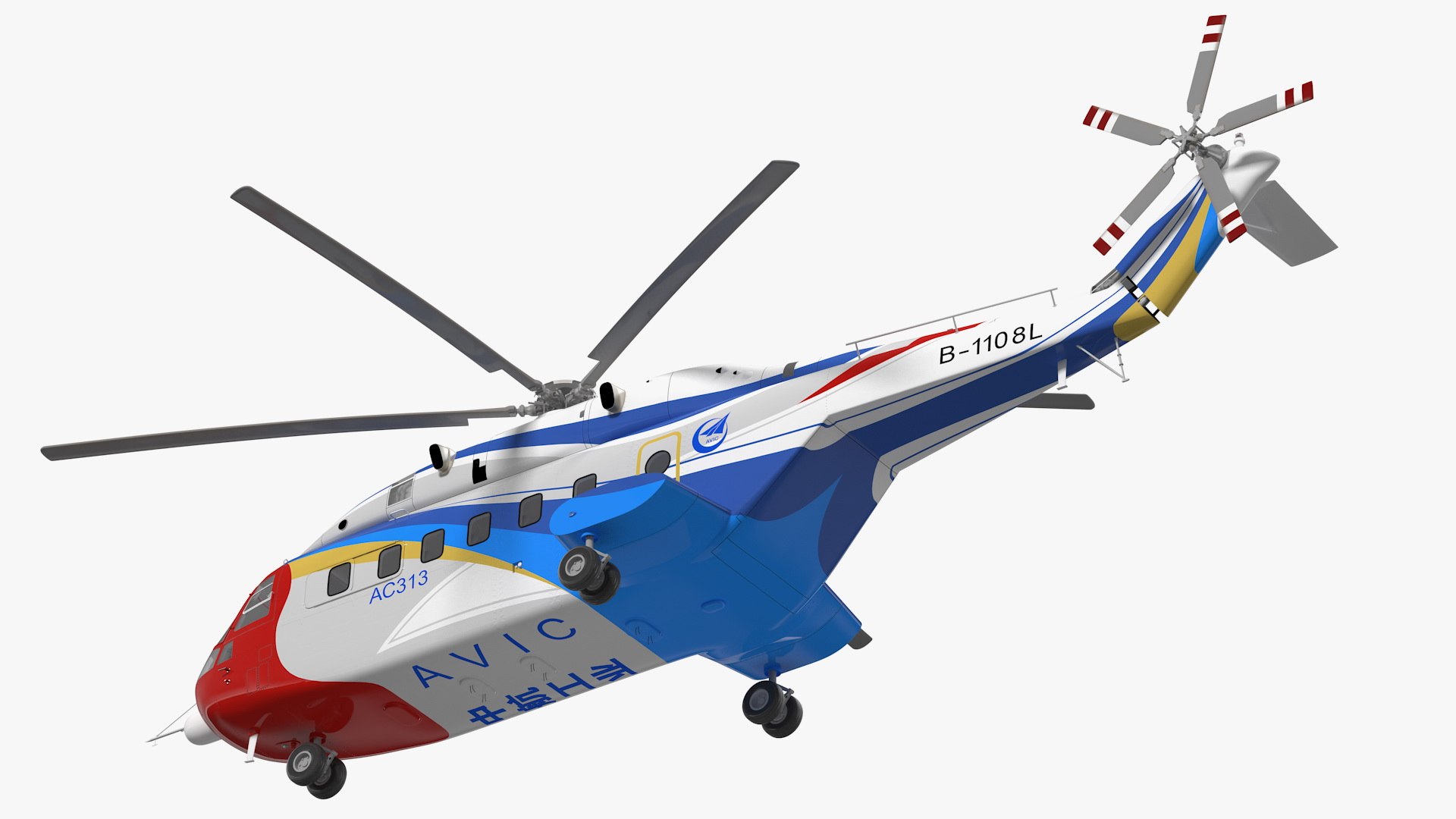 3D Avicopter Ac313 Civilian Helicopter - TurboSquid 1474062