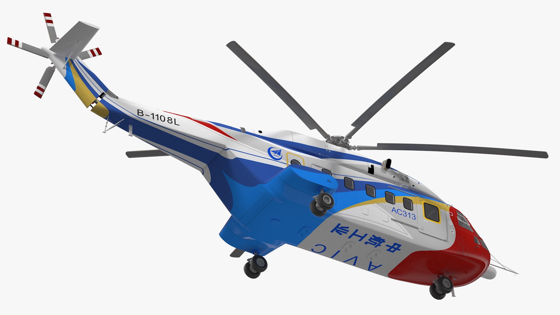 3D Avicopter Ac313 Civilian Helicopter - TurboSquid 1474062