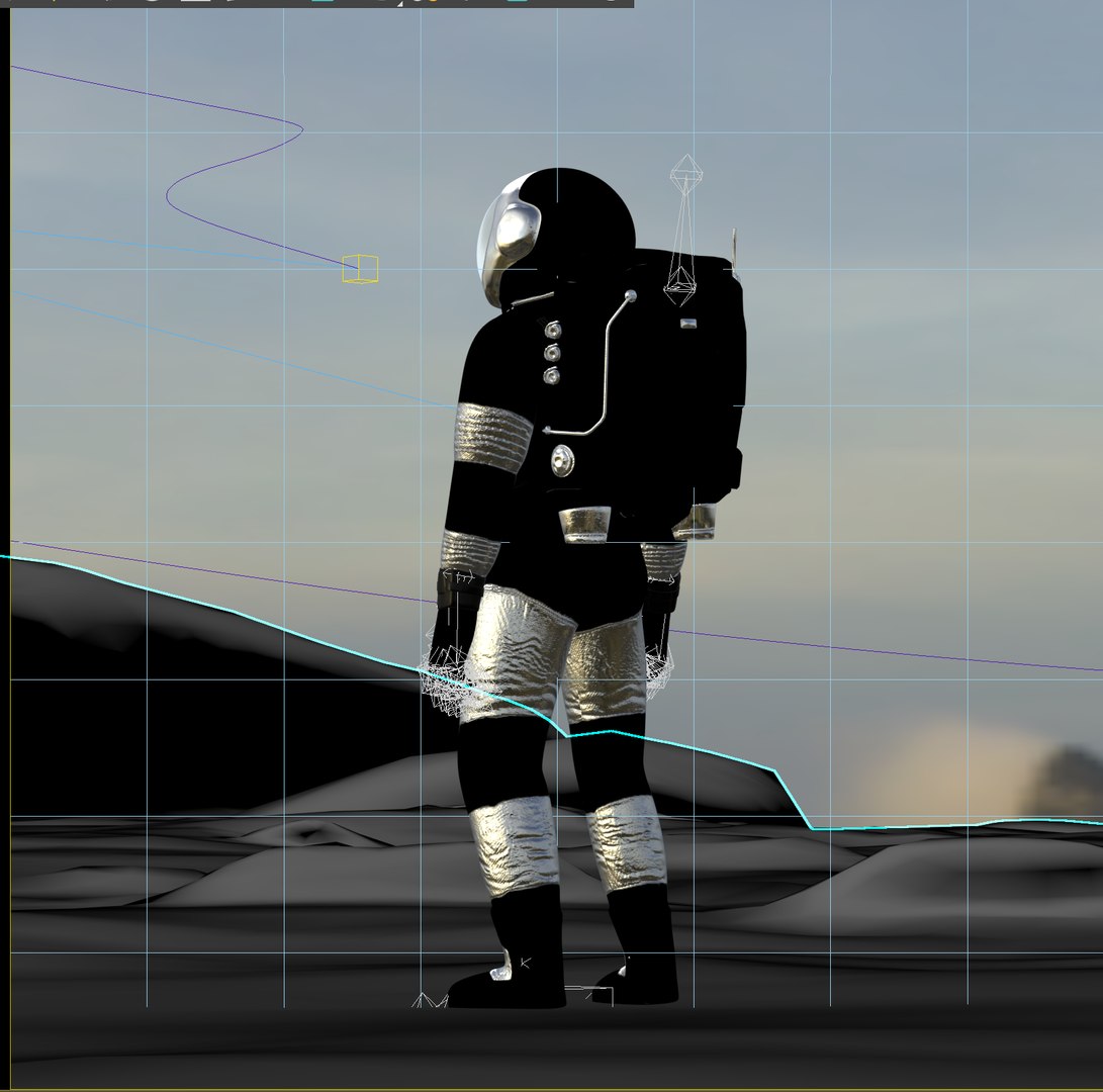 MARS Astronaut Rigged Animated Realistic With Environment 3D Model ...