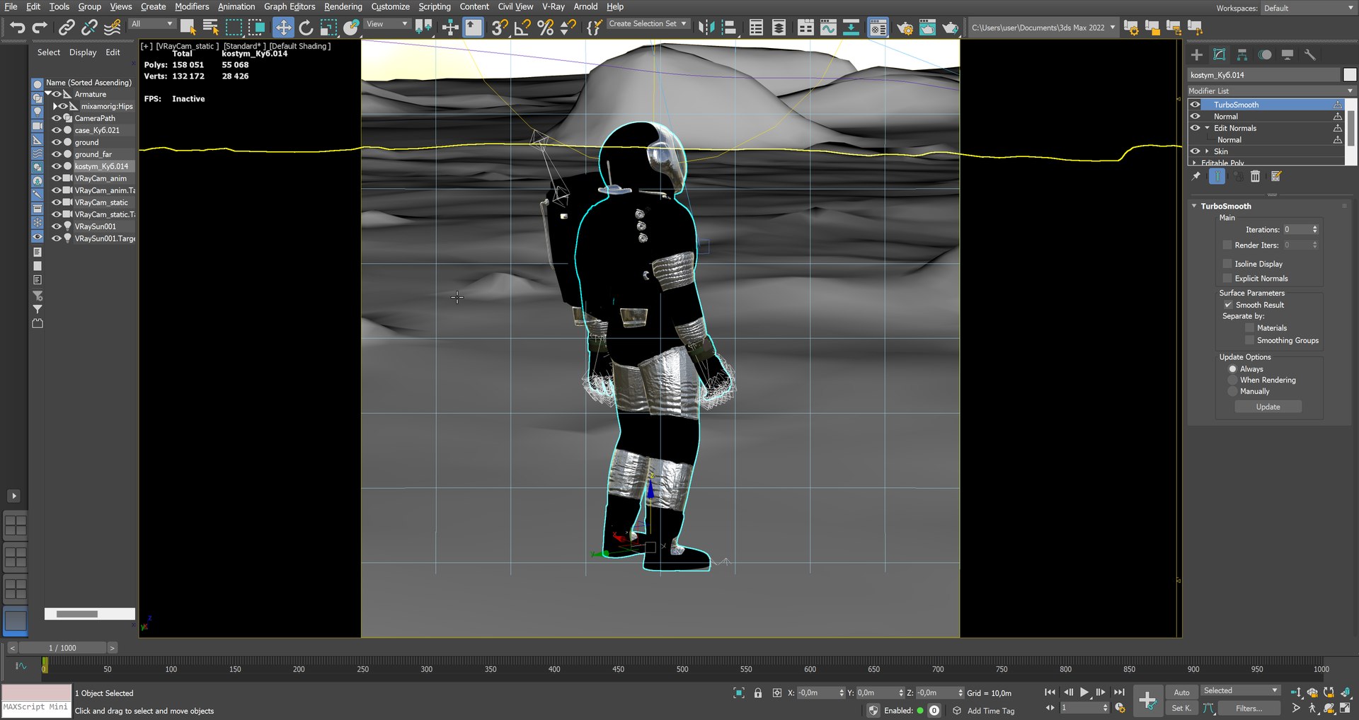 MARS Astronaut Rigged Animated Realistic With Environment 3D Model ...