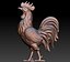 Hahn-Statue 3D-Druck-Modell