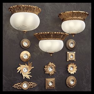 3d model possoni lamps