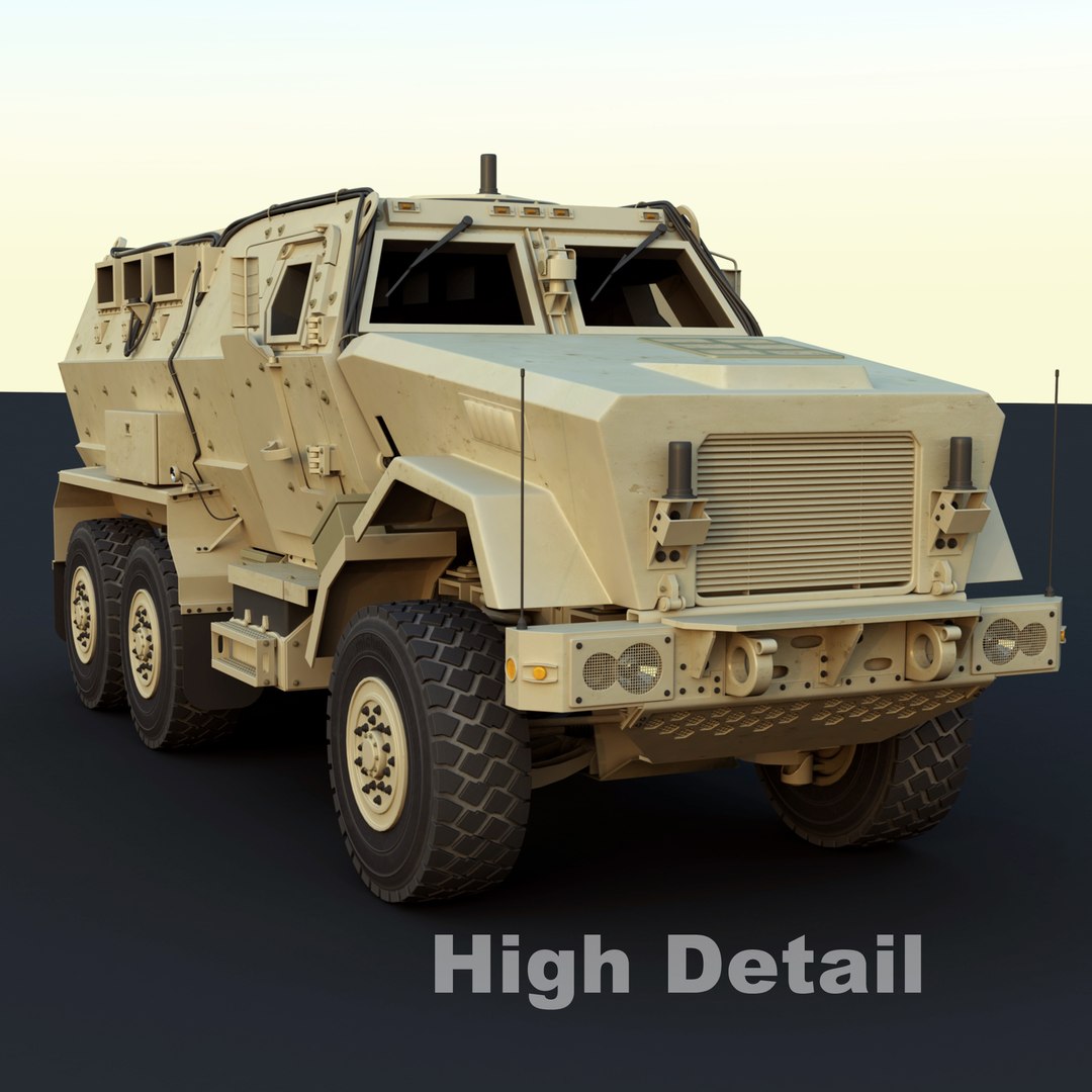 caiman mrap vehicle 3d max