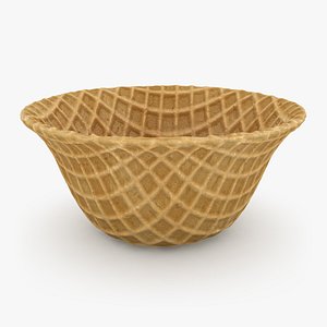 Waffle Bowl Shape 4 3D model