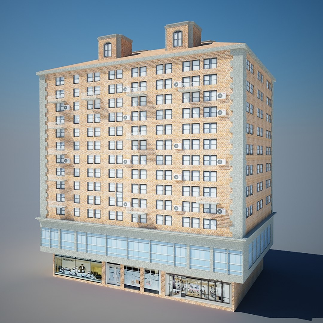 3d model building ready scene