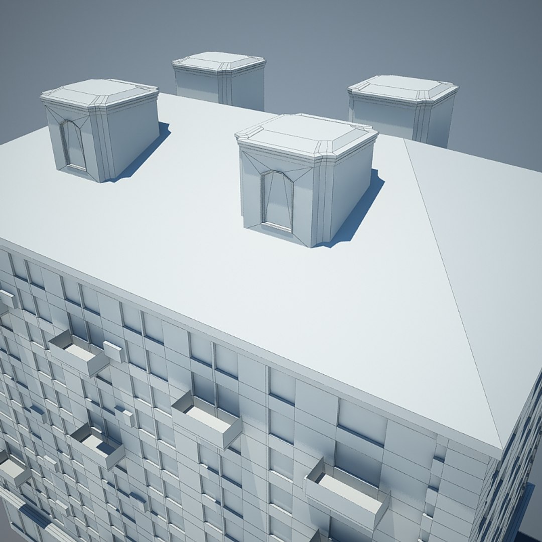 3d model building ready scene