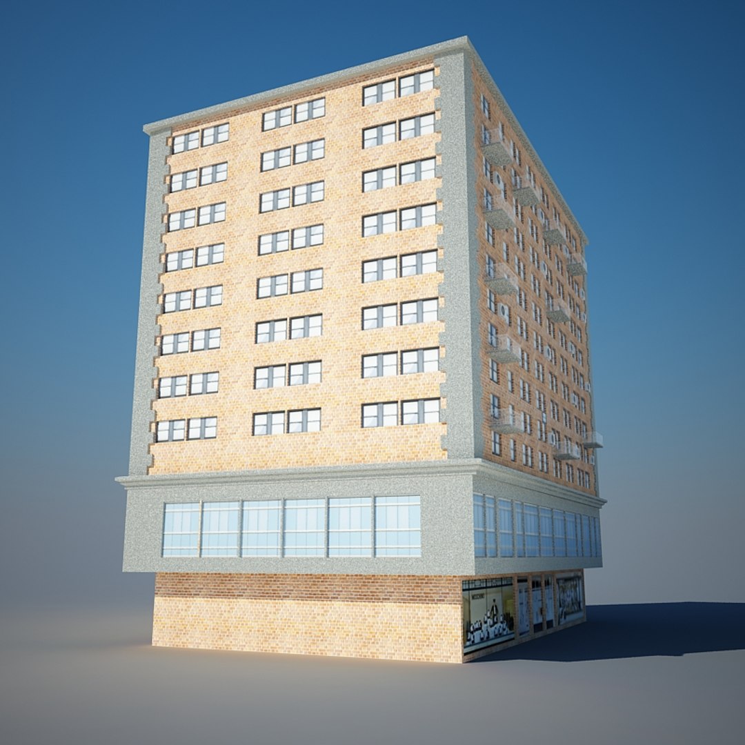 3d model building ready scene