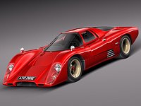 Mclaren M6GT 1969 24h lemans race car