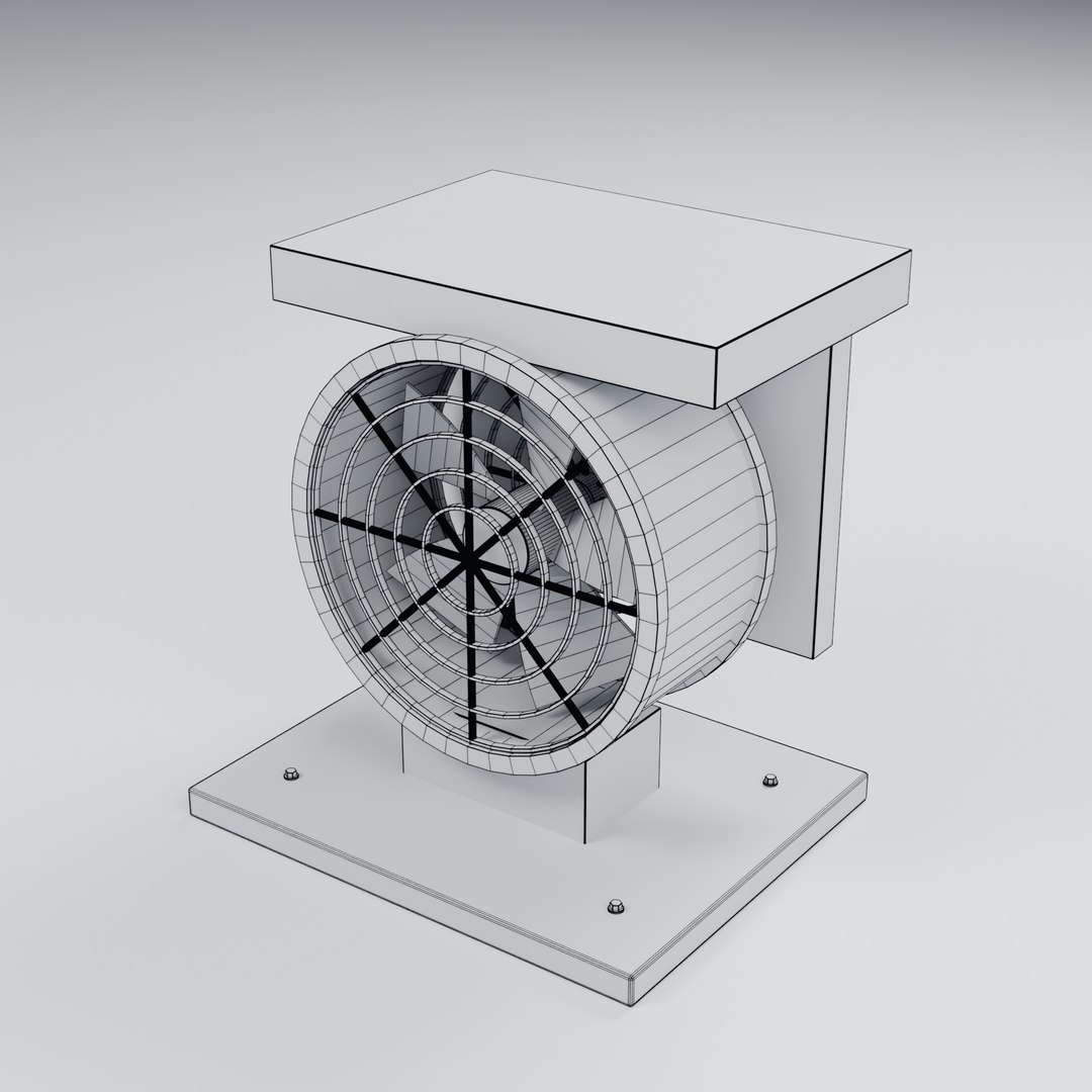 3D Roof Extractor Fan - Standard installation exterior https://p.turbosquid.com/ts-thumb/Hg/3abkNU/Iv/06_wireframe/jpg/1791827475/1920x1080/fit_q87/177808020681107489bd573d34d5ff8d53f3999c/06_wireframe.jpg
