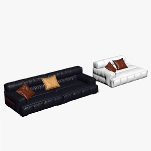 3D High Detail Modern Sofa 3D Model model