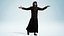 Medieval Priest Realistic Character Catholic Friar Model