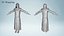 Medieval Priest Realistic Character Catholic Friar Model