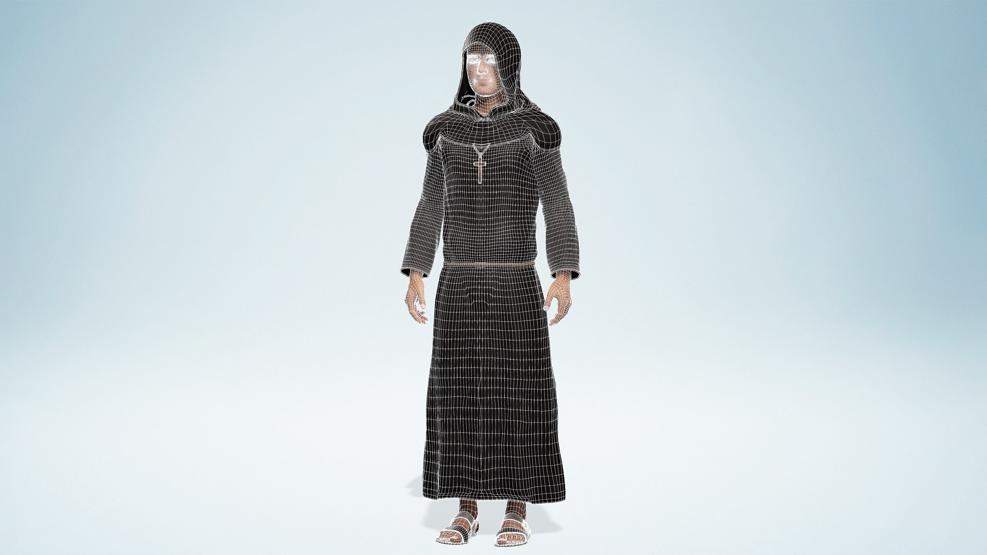 Medieval Priest Realistic Character Catholic Friar Model 3D https://p.turbosquid.com/ts-thumb/Hg/6zITG7/Cq/wire1copy/png/1751381157/1920x1080/fit_q87/288905b3fd5765d2da5e440db7e76790dc4b68f4/wire1copy.jpg
