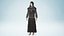 Medieval Priest Realistic Character Catholic Friar Model