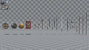 3D Melee Weapons Asset Pack- Handheld High Definition Bundle