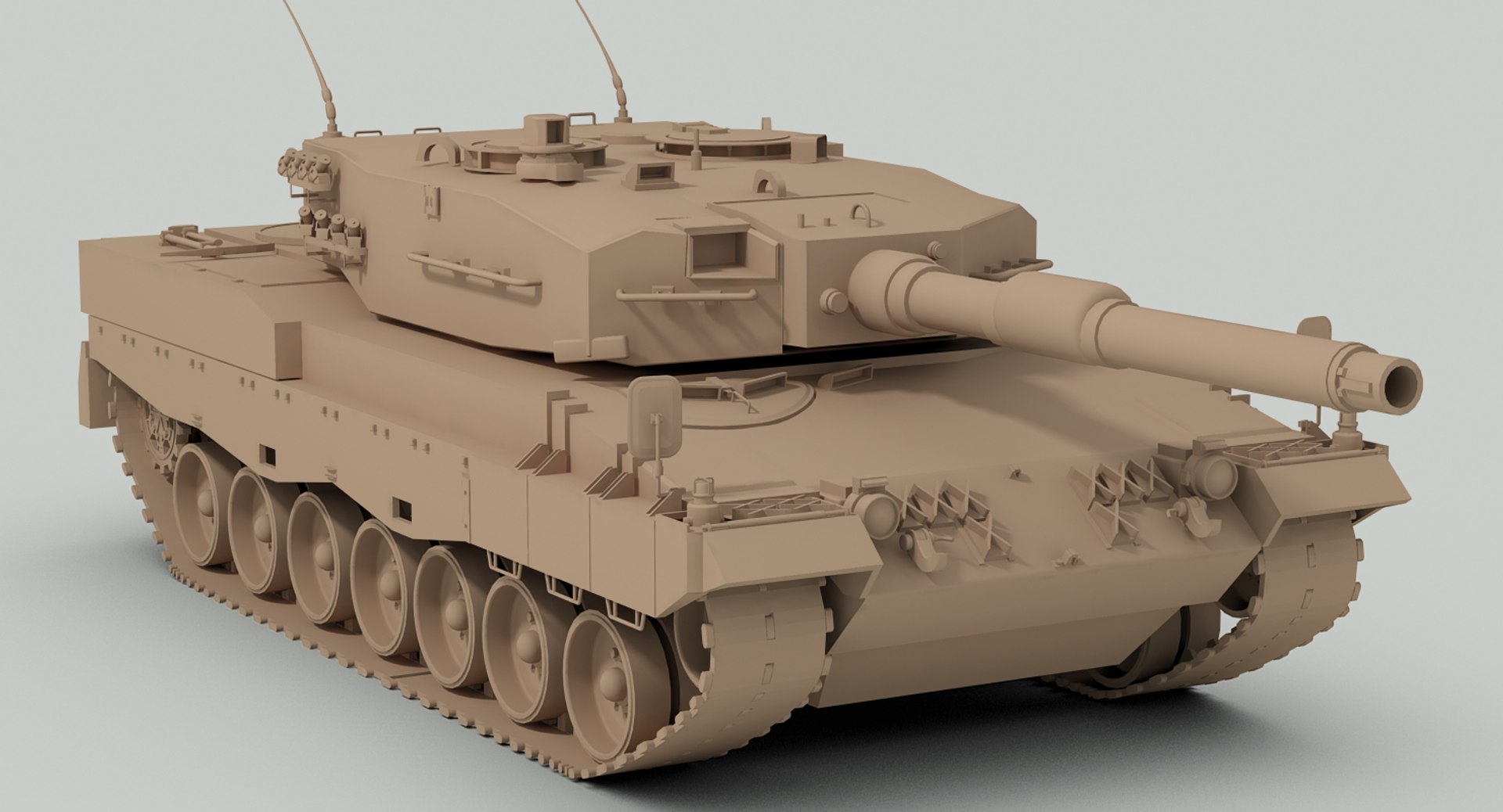 Leopard 2 Tank 3ds