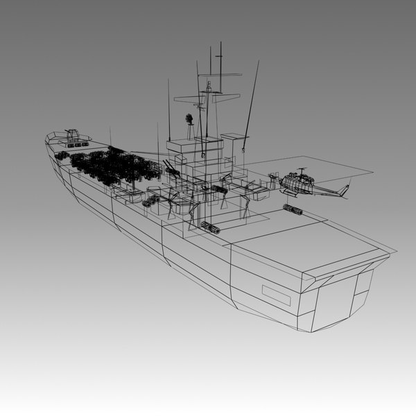 lst-uss jason class truck 3d c4d