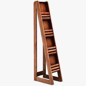 3d model bamboo magazine floor display